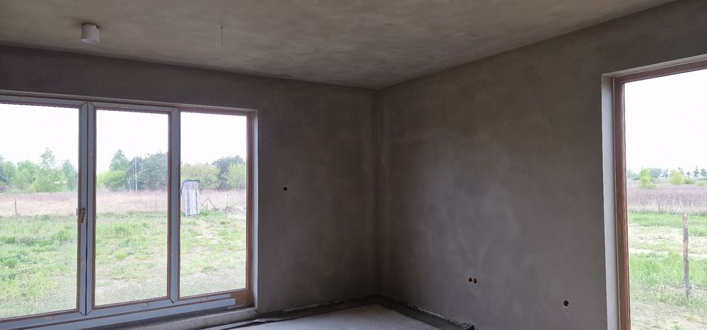 Tynki maszynowe POD MALOWANIE cement-wapno z włóknem szklanym i gipsow