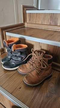 Zestaw butów na jesień/zima r.25 kozaki i trapery