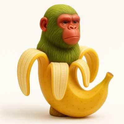 chimpanzini shimpanzini, bananini, BRAINROT, maskotka, 25cm
