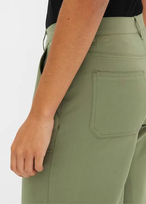 B.P.C spodnie elastyczne zielone szerokie wide leg ^46