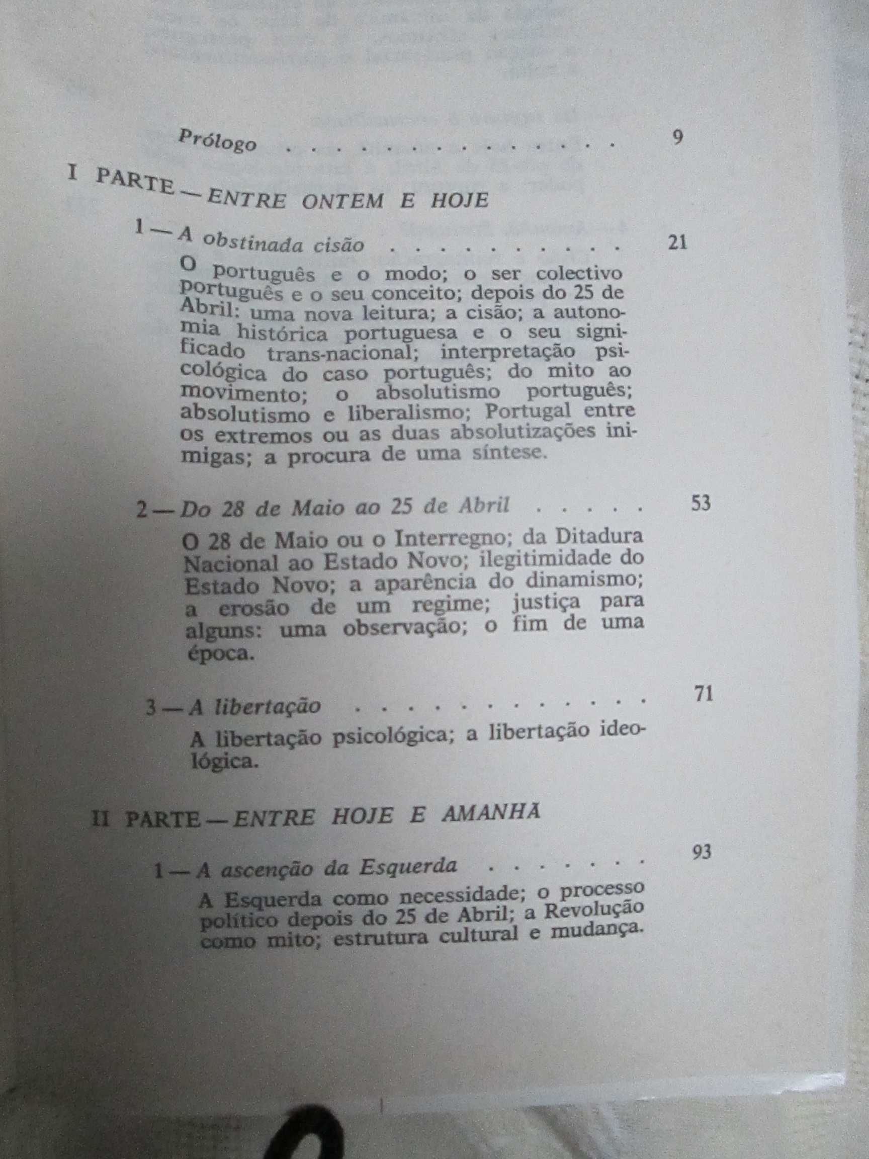 Portugal Entre Ontem e Hoje, de António Quadros