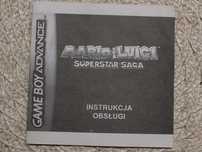 Mario luigi superstar saga z polską instrukcją nintendo Game Boy, bdb!