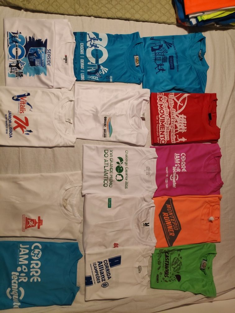 T-shirts técnicas de corridas