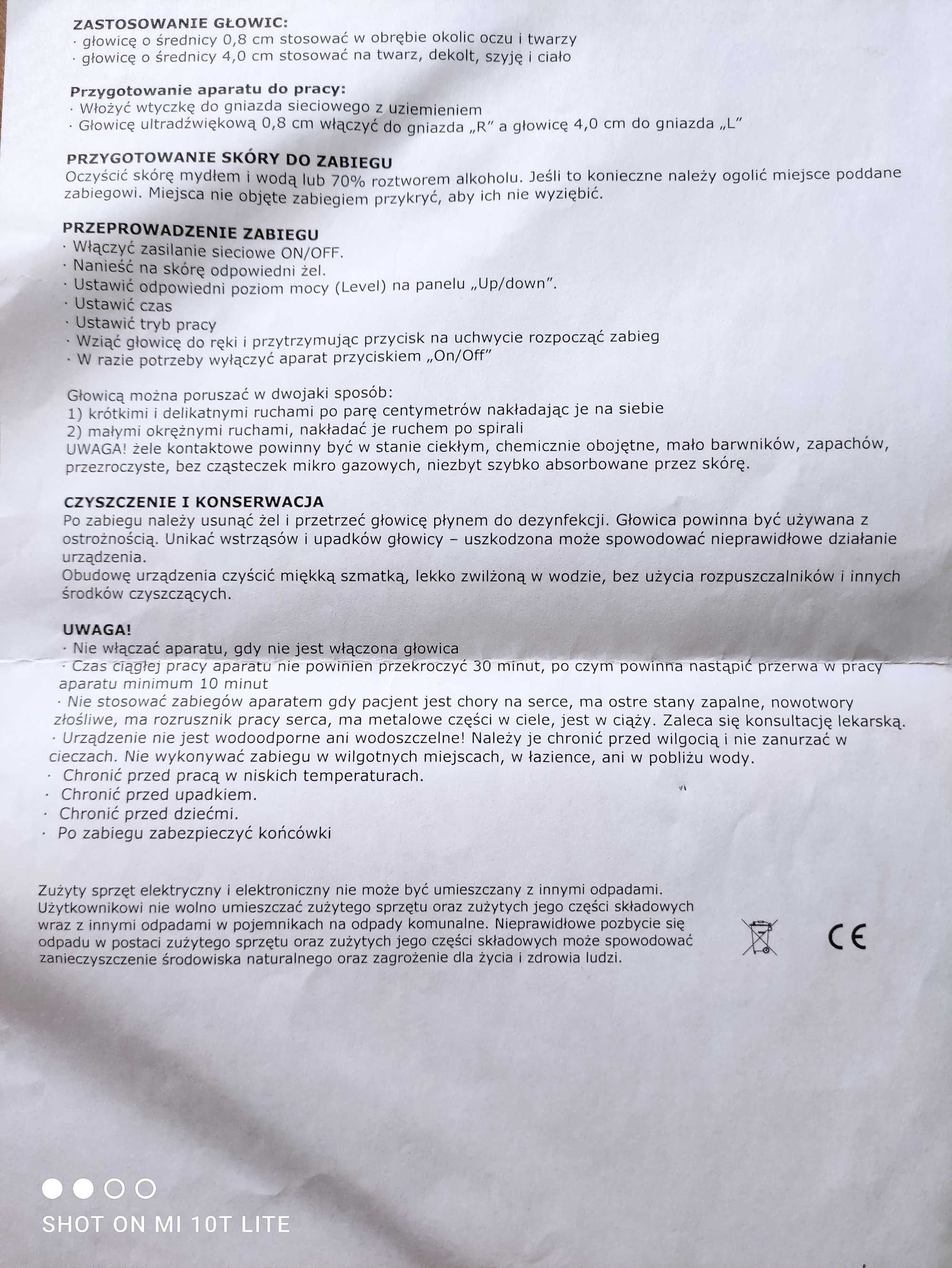 Urządzenie do sonoforezy