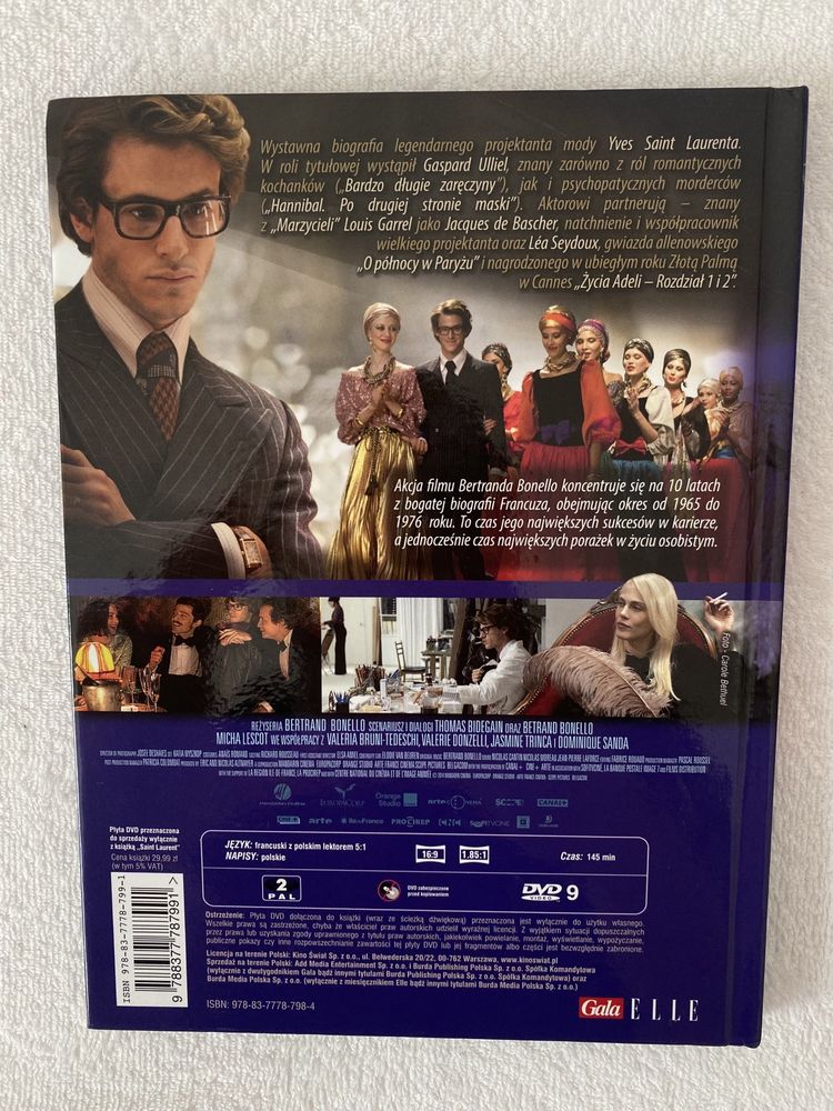 Saint Laurent Film DVD z ksiażeczką