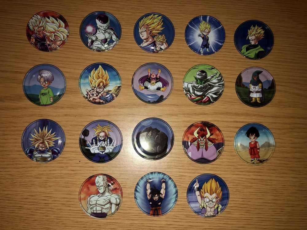 18 Tazos Dragon Ball