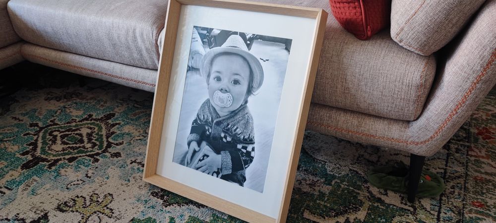 4 Molduras INSPIRE MILANO 40X50CM cor carvalho