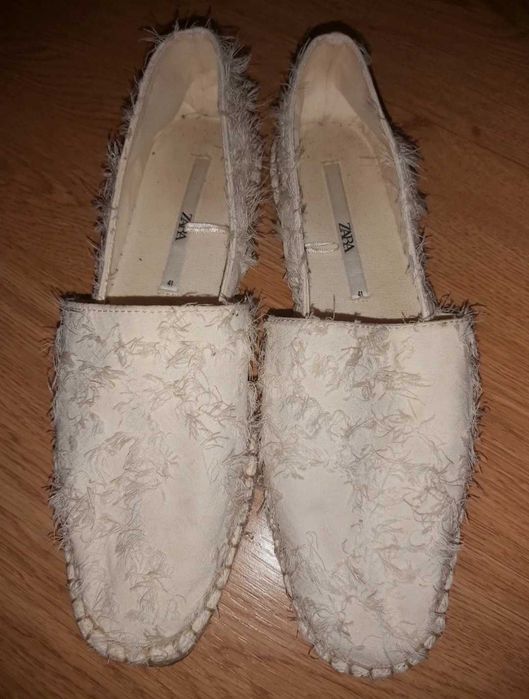 Espadryle Zara 41 26,5cm na wąską stopę