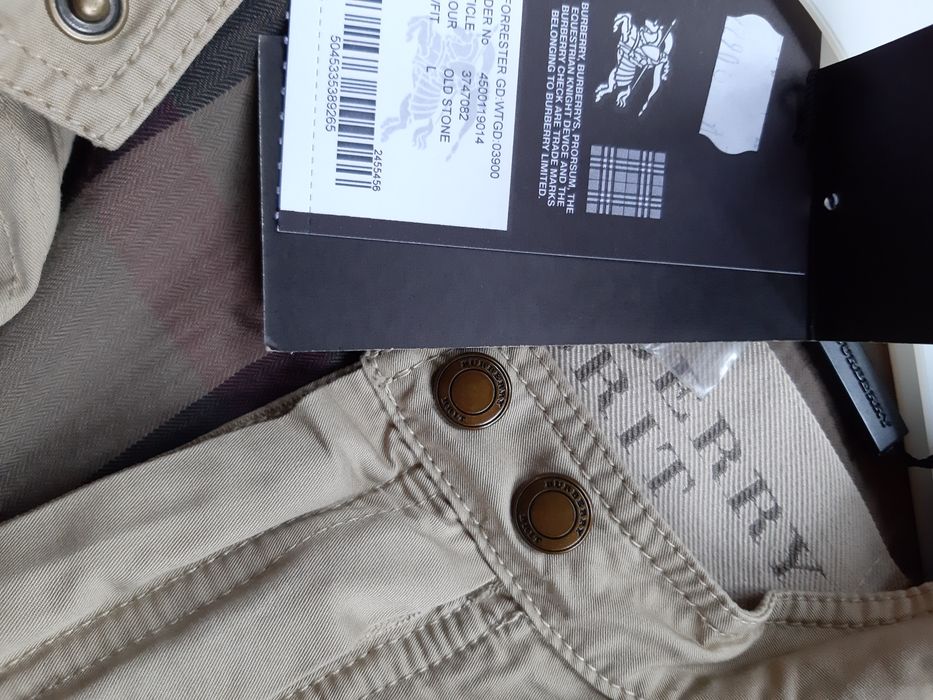 Burberry kurtka spodnie beż 100% oryg nr seryjny piękny prezent