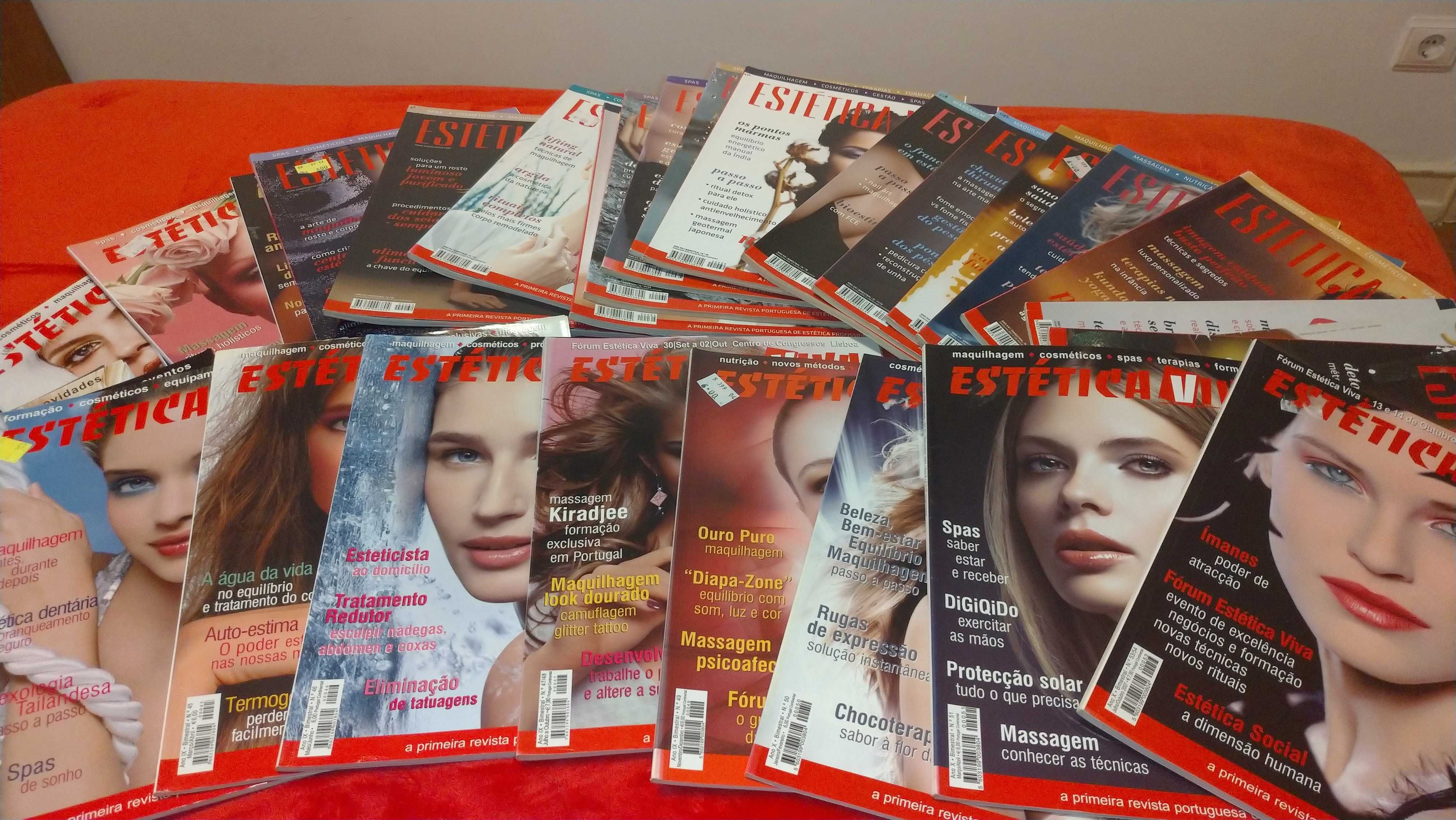 Lote de 40 revistas "Estética Viva"