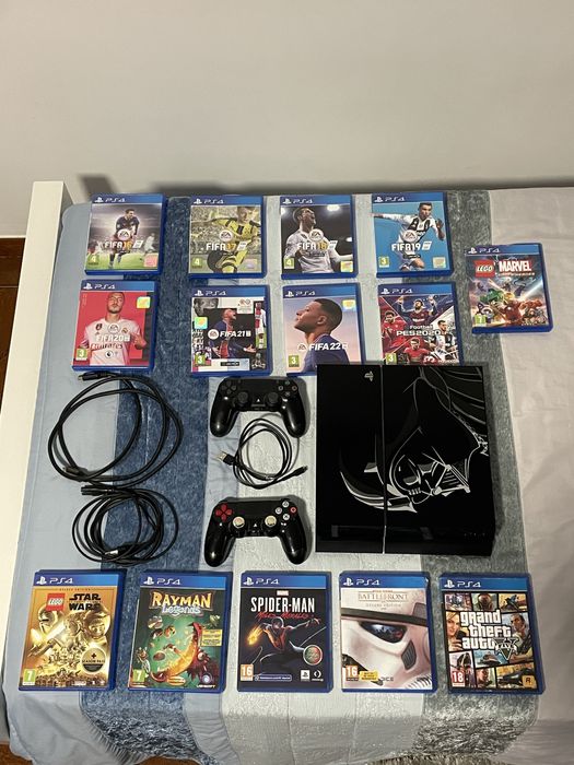 PS4 Edição Limitada, 2 comandos e 14 Jogos