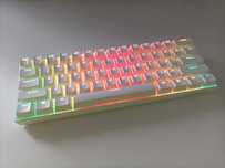 Klawiatura mechaniczna KRUX Pro White RGB Wireless Gateron Yellow