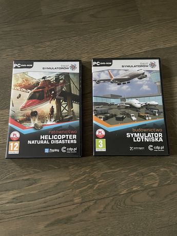 2 gry symulator lotniska i helikopterów PC