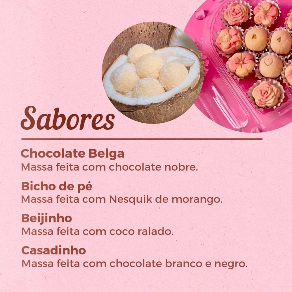 Brigadeiros, bolos e salgados para festas