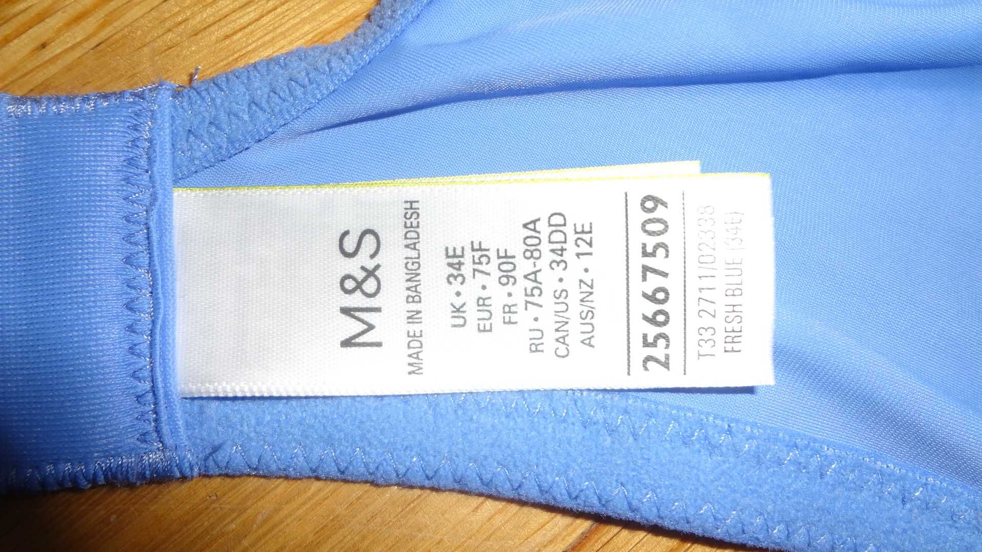 Biustonosz Marks&Spencer 75F/34E nowy, uroczy