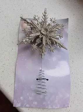 Gwiazda , czub , ozdoba na choinkę w 3 D