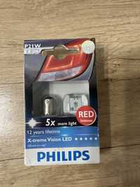 Лампа світлодіодна Philips X-treme Vision LED P21W 12V BA15s (2 шт.)