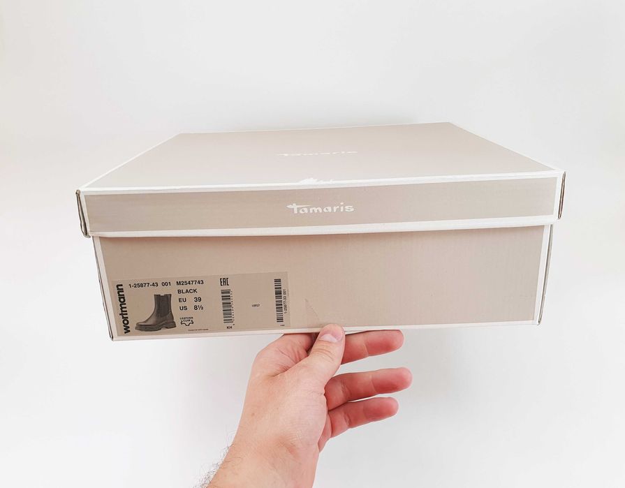 Жіночі черевики челсі Tamaris 39 25 см 8.5 US чорні
