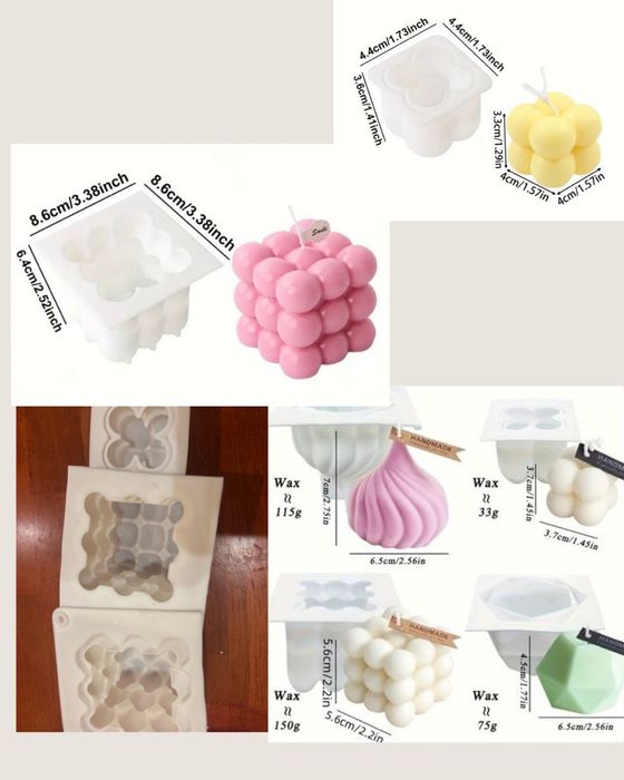 Силіконові форми для свічок (молди) та мила