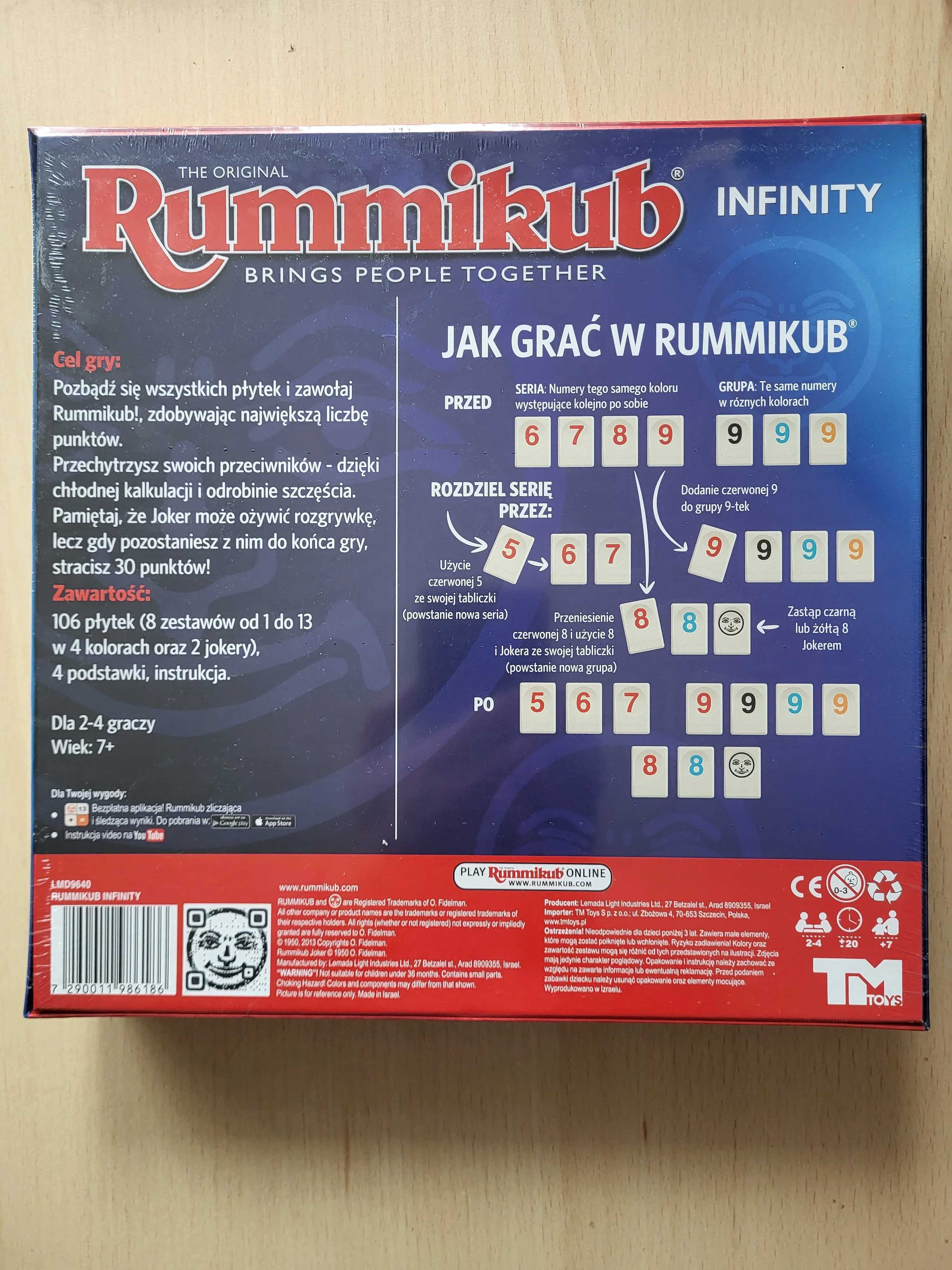 Rummikub Infinity - zapakowana w folii, nowa.