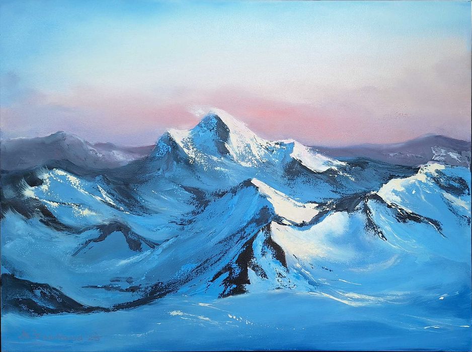 картина "Де сніг торкається небес"