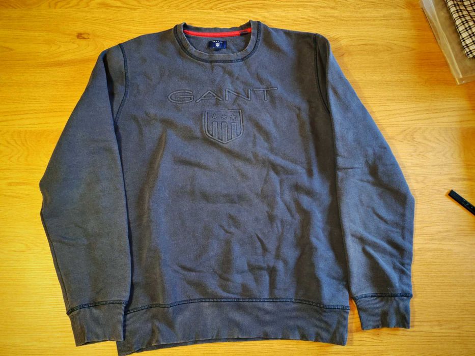 Camisola gant azul marinho crewneck L
