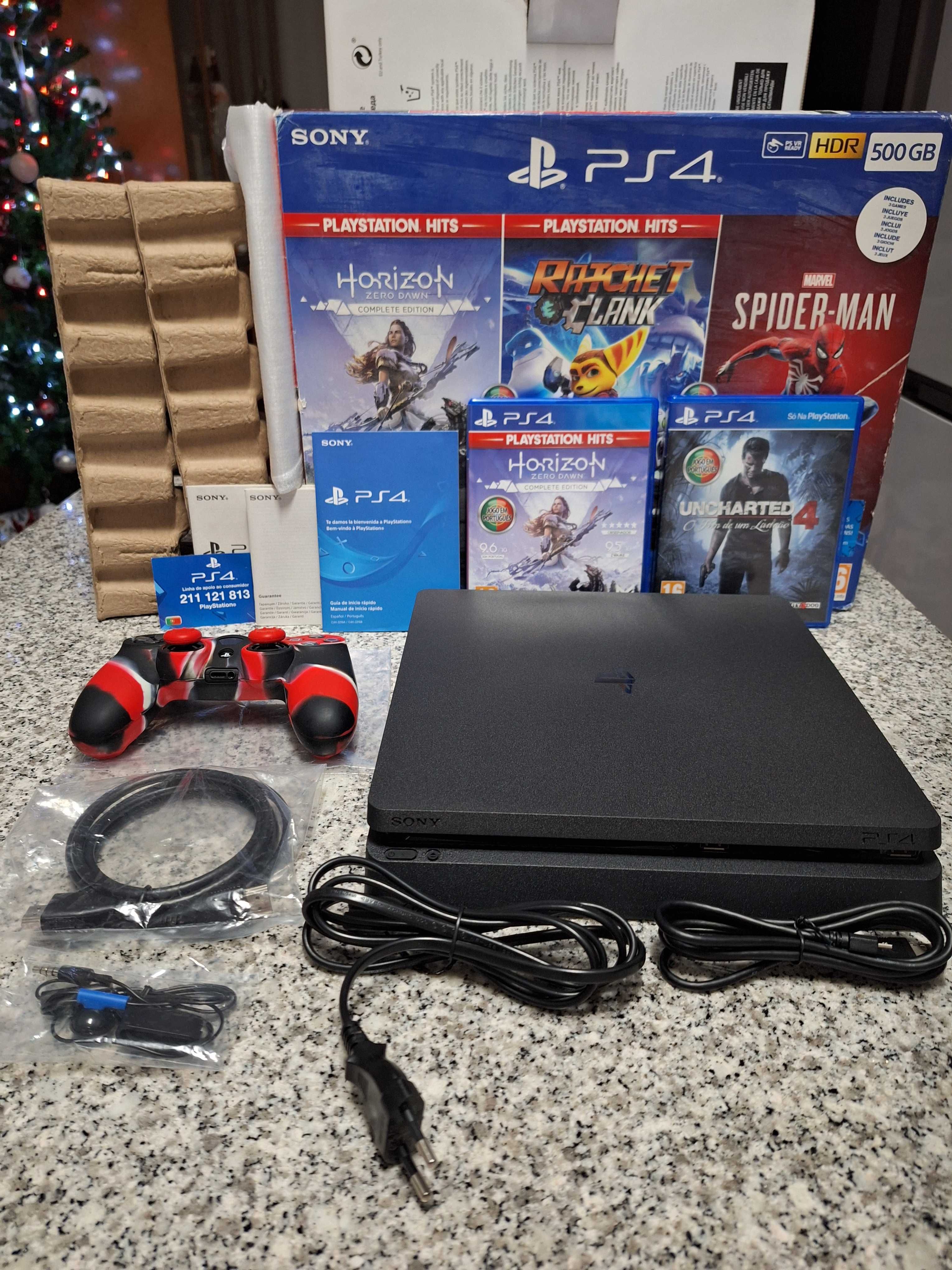 Ps4 Slim 500Gb + 2 jogos