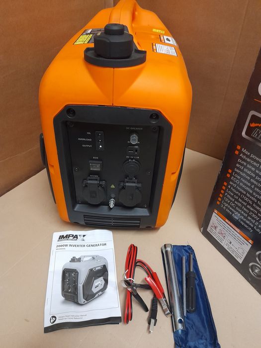 Impax 2kW 2000W Cichy Agregat Generator Prądotwórczy Jak Nowy