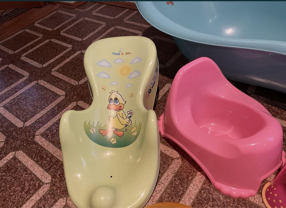 Ванночка, горщик, гірка для купання, накладка на сидіння