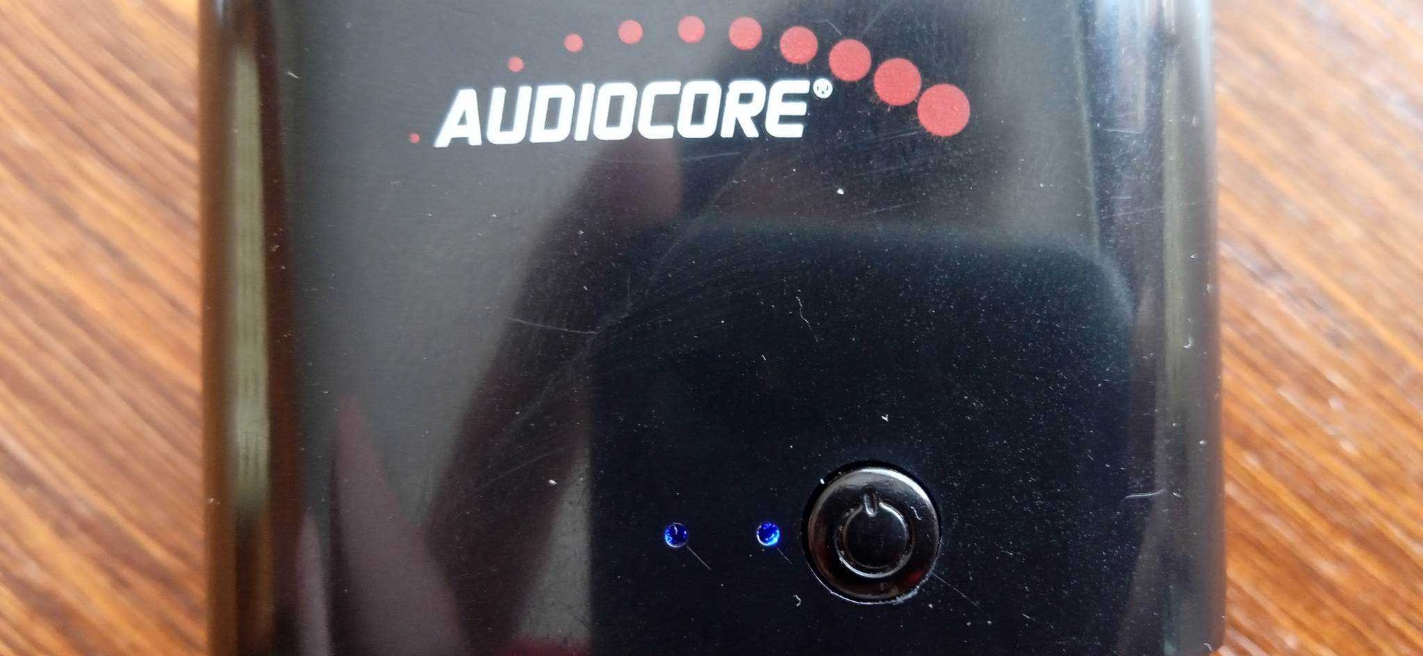 Słuchawki bluetooth bezprzewodowe douszne AudioCore czarne