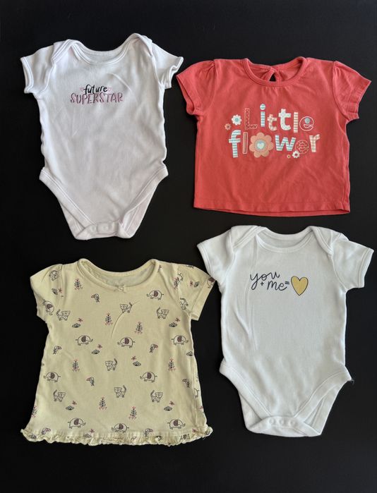 Zestaw ubrań dla dziewczynki 56/62/68/74 plus 2 gratisy