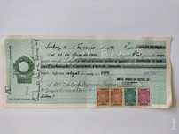 Lote cheques bancários dos anos 70