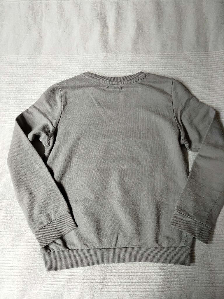 Szara bluza z motywem 122/128