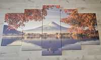 Tryptyk obraz góra Fuji 5 części 110x200 płótno nowy