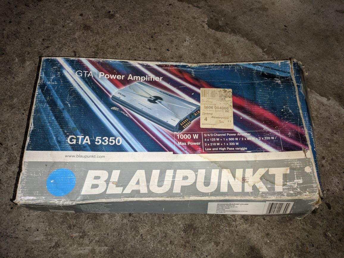 Пятиканальный усилитель Blaupunkt GTA- 5350