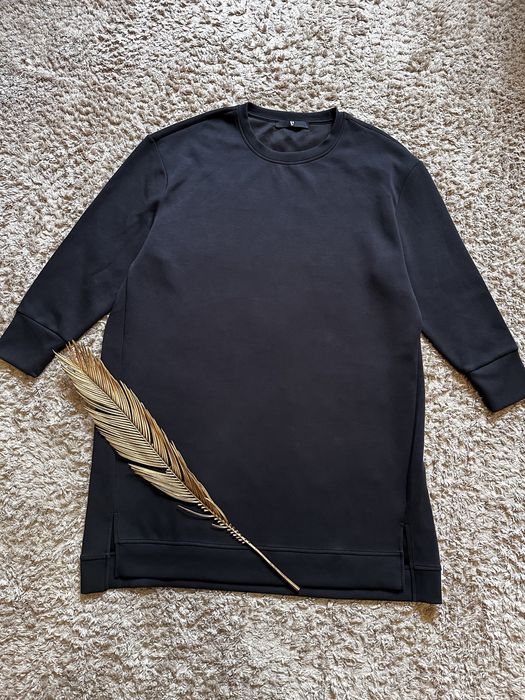 Теплое платье с рукавами длинная туника удлиненная кофта платье сукня