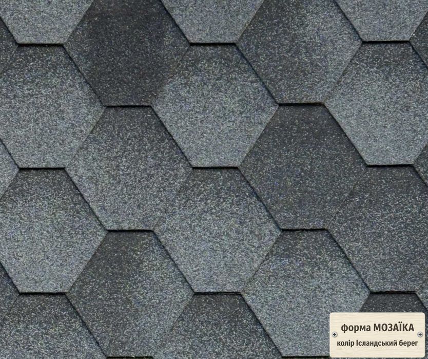 Гнучка черепиця ТАІТІ. ІСЛАНДСКИЙ БЕРЕГ. МАРЕНГО! 190 грн