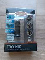 Trójnik gniazda zapalniczki USB