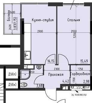Пространство на Дачной. Дом сдан. Рядом море. 42 м.