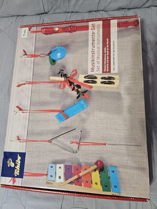 Zestaw instrumentów z Tchibo 3lata+ flet cymbałki