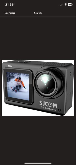 Нова Екшн-камера SJCAM SJ8 Dual Screen Black + аксесуари