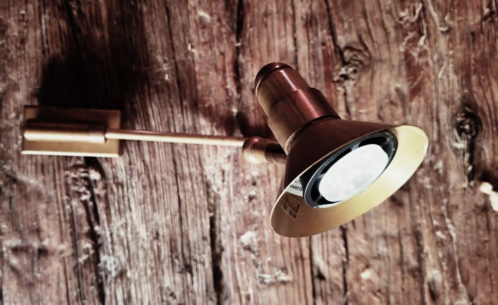 Mosiężny kinkiet Peters Design vintage loft x 4