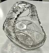 Koszyczek szklany kryształowy lata 50