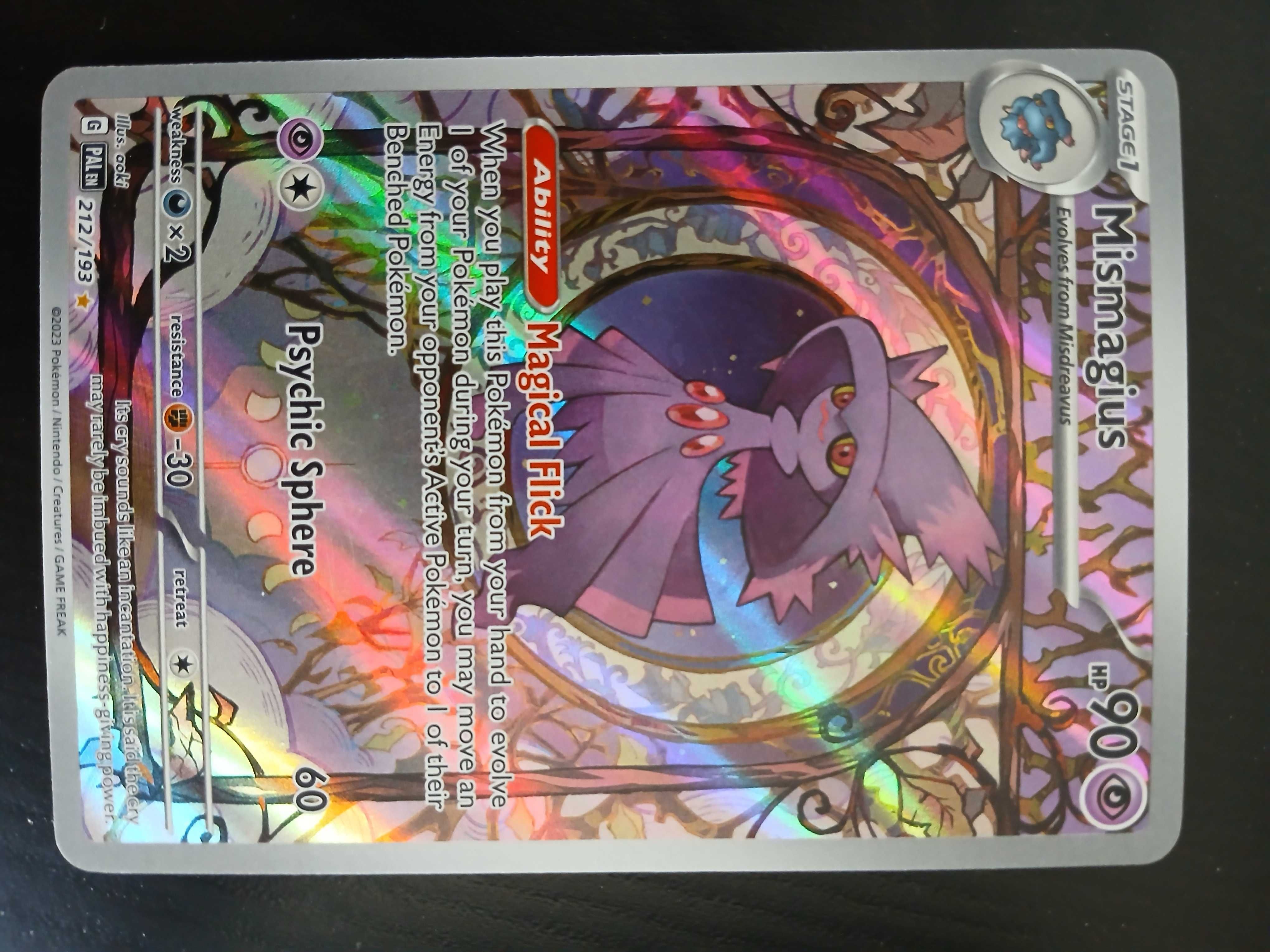 Karta Pokemon Mismagius 212/193