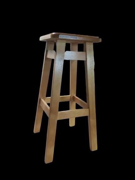 NOWY prosty klasyczny SOLIDNY taboret 60 cm hoker drewniany STOŁEK