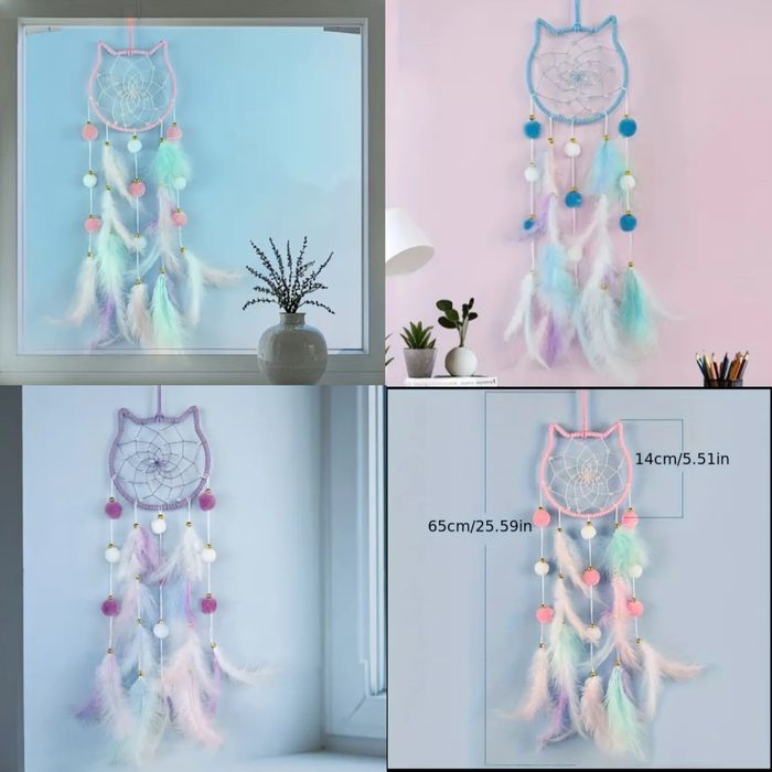 Caça sonhos / Gato da sorte solar (novo)