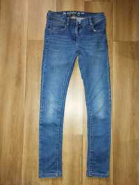 EAC 158 spodnie jeansowe dżinsowe rurki skiny regulacja w pasie