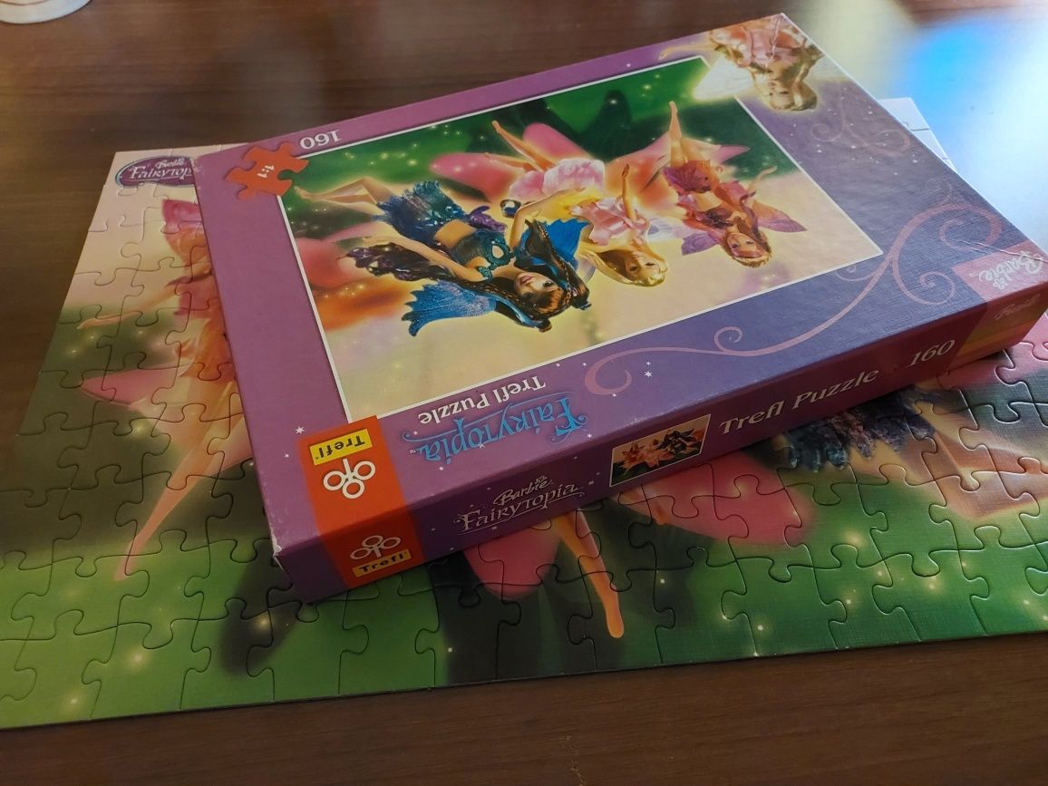 Puzzle Trefl 160 elementów wiek 3+ Barbie Wróżkolandia Fairytopia