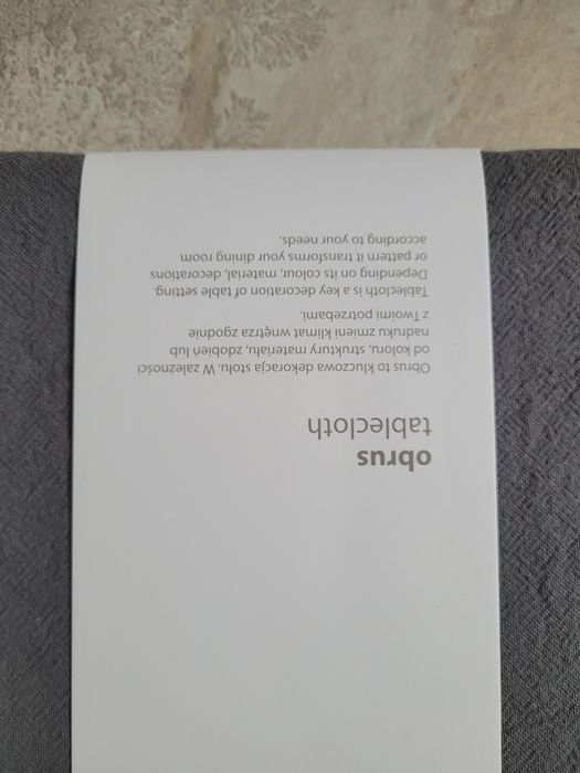 Obrus szary nowy home&you