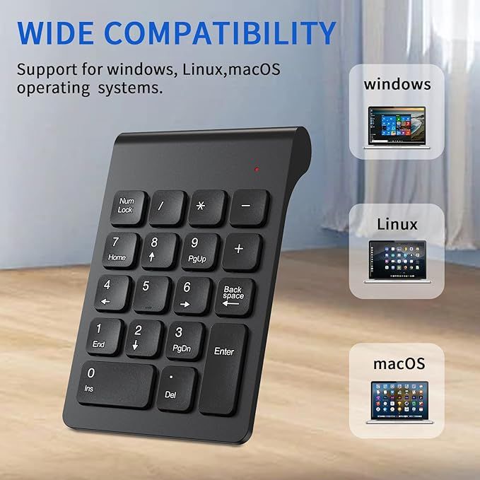 cimetech  bezprzewodowa klawiatura  18 klawiszy 2.4 g mini k268  vv